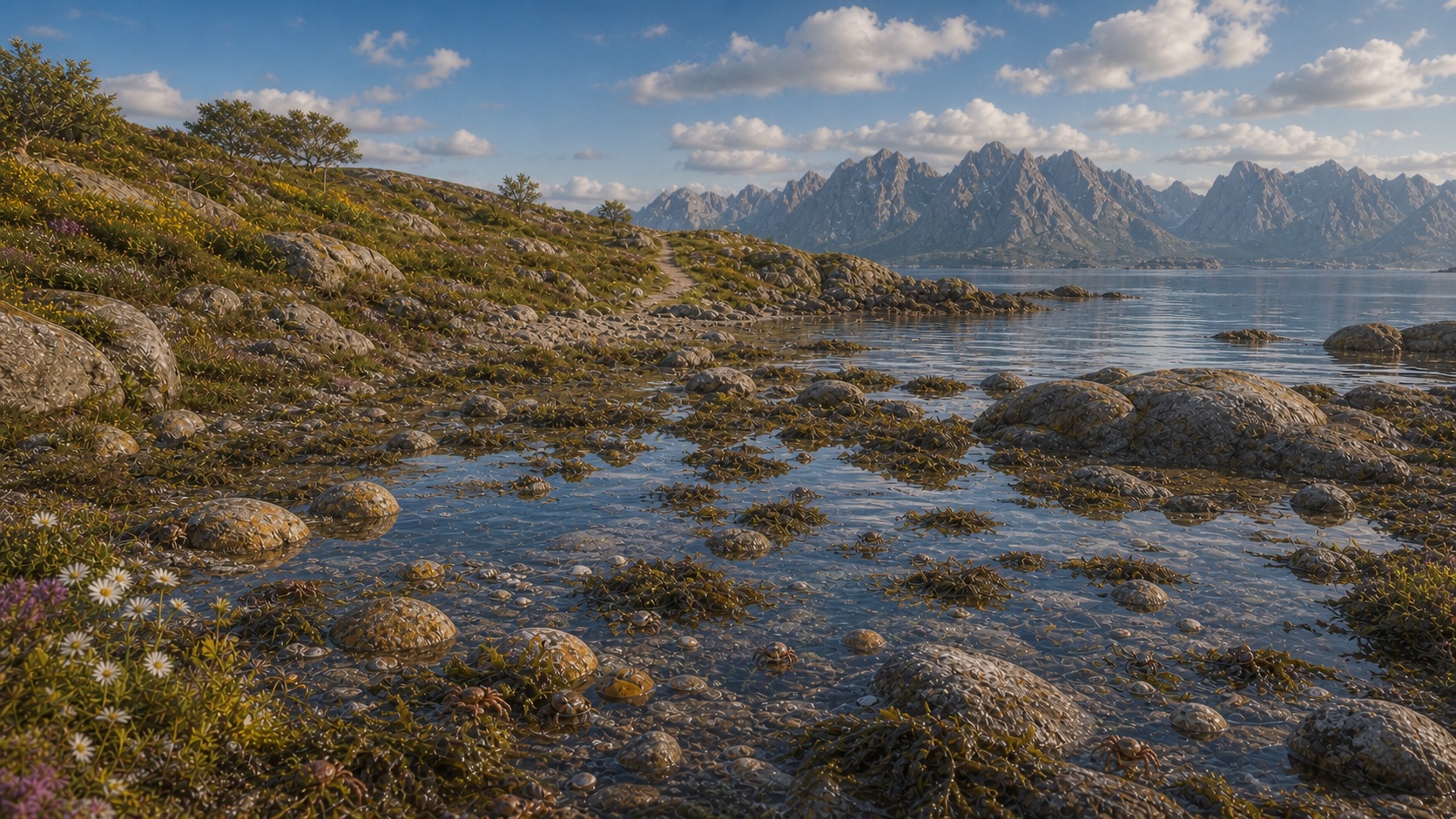 Den lune familiefjæra på fjordsiden av Maram.