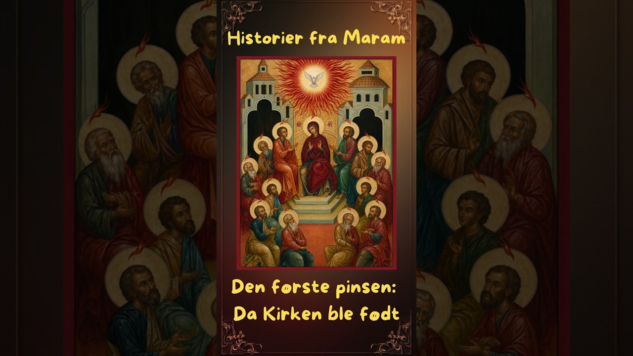 Illustrasjon fra episoden Den første pinsen – da Kirken ble født.
