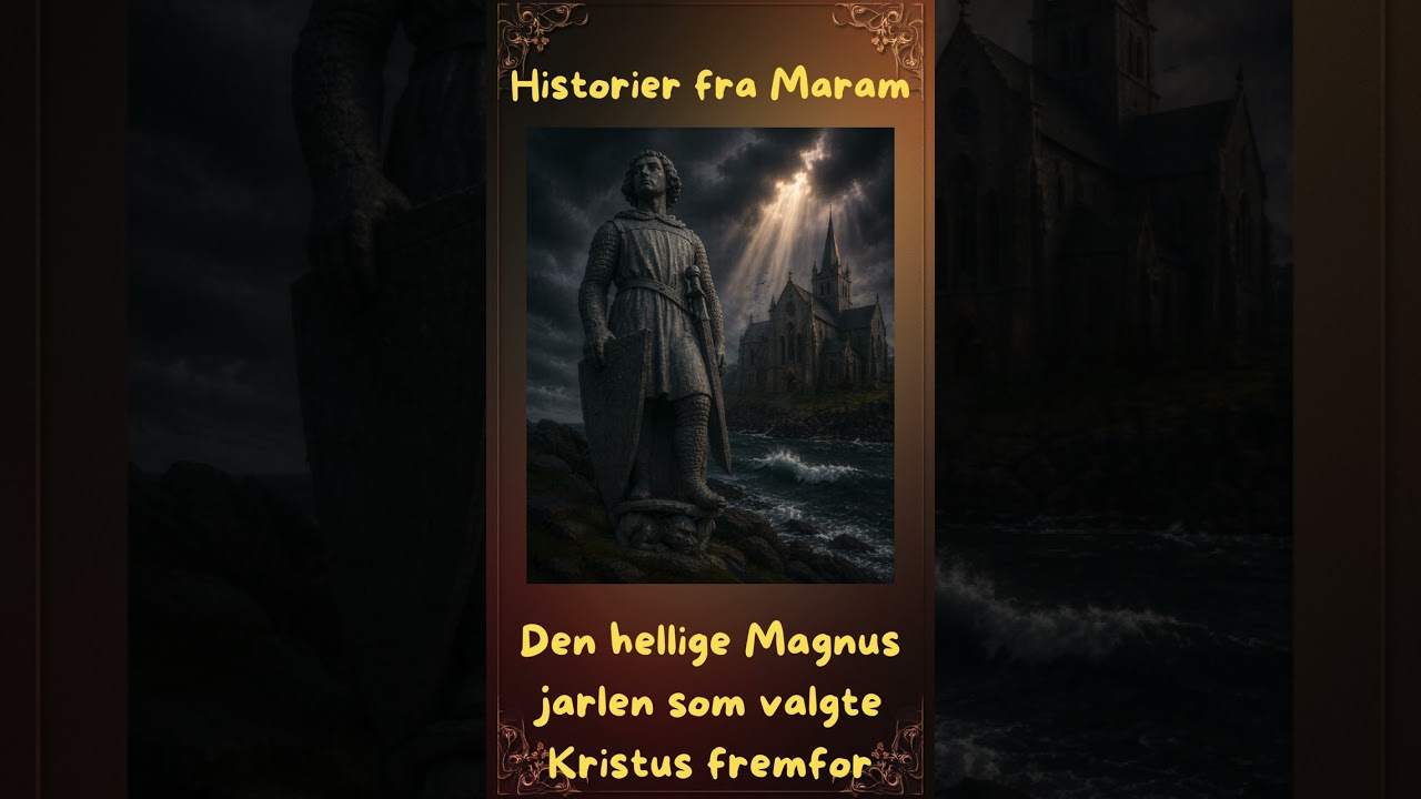 Illustrasjon fra episoden Den hellige Magnus – storm utenfor, fred innenfor.