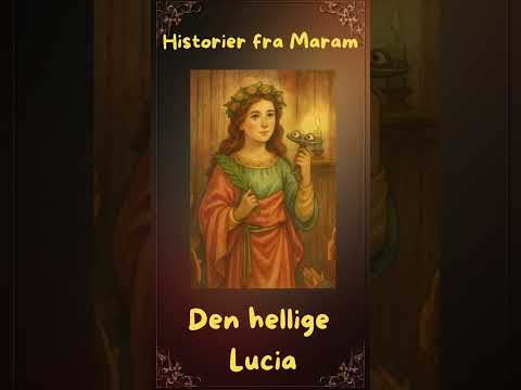 Illustrasjon fra episoden Den hellige Lucia – ei lysende lampe i nattens mørke.
