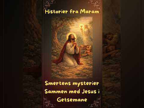 Illustrasjon fra episoden Smertens mysterier 1 – sammen med Jesus i Getsemane-hagen.