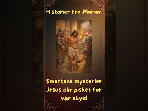 Illustrasjon fra episoden Smertens mysterier 2 – Jesus blir pisket for vår skyld.