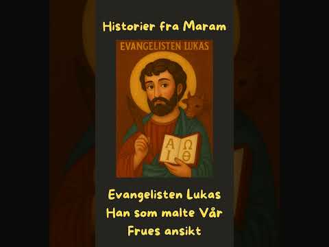Illustrasjon fra episoden Evangelisten Lukas – han som malte Vår Frues ansikt.